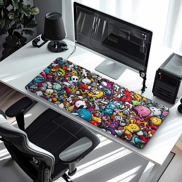 Graffiti Desk Mat, Street Gaming Mousepads, Office Working