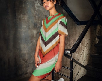 Earthy Boho T-shirt dress