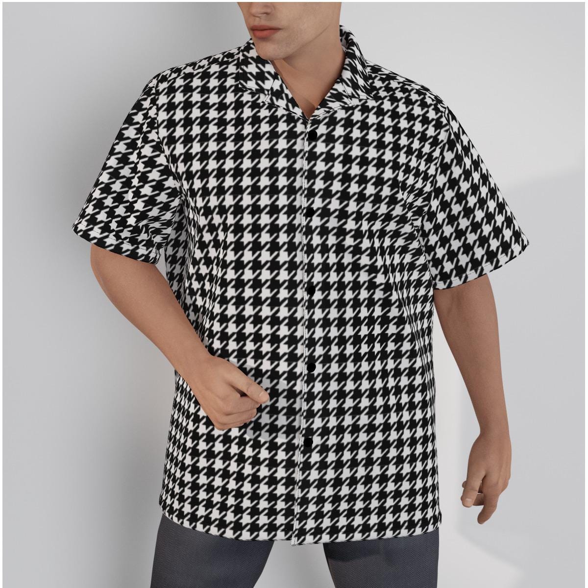 Houndstooth Shirt - Etsy