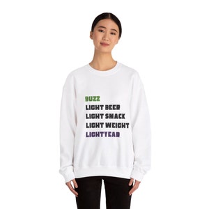 Woody's Nicknames for Buzz: Toy Story-Inspired Sweatshirt - Cozy Pixar Fan Apparel image 5