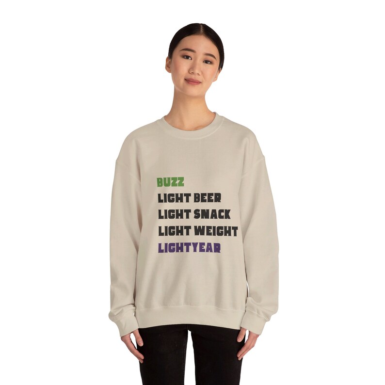 Woody's Nicknames for Buzz: Toy Story-Inspired Sweatshirt - Cozy Pixar Fan Apparel image 7