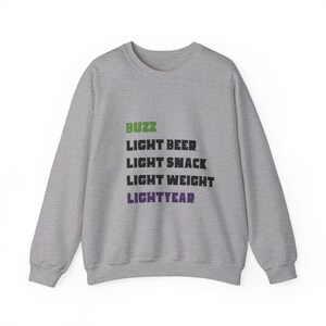 Woody's Nicknames for Buzz: Toy Story-Inspired Sweatshirt - Cozy Pixar Fan Apparel image 3