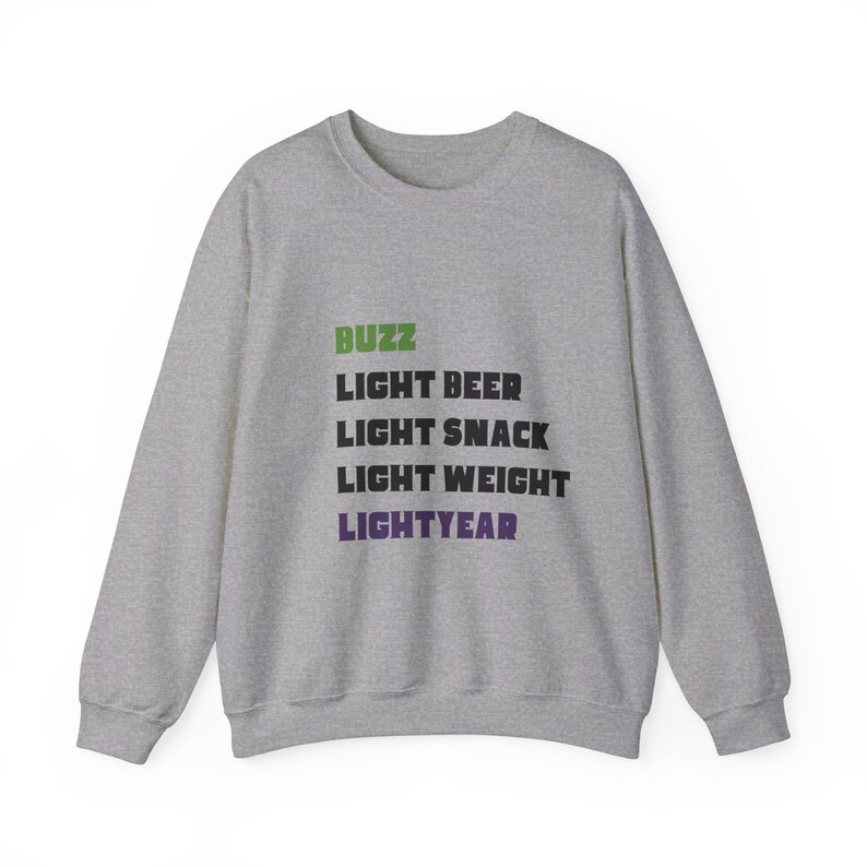 Woody's Nicknames for Buzz: Toy Story-Inspired Sweatshirt - Cozy Pixar Fan Apparel image 3