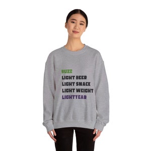 Woody's Nicknames for Buzz: Toy Story-Inspired Sweatshirt - Cozy Pixar Fan Apparel image 9