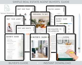 Mid-Century Modern Buyer Guide | Editable Template for Realtors | Buyer Packet | Real Estate Template | Real Estate Marketing