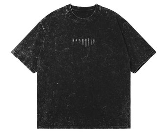 T-shirt oversize BONGOLIA Wet Paint, in cotone pesante con lavaggio acido.