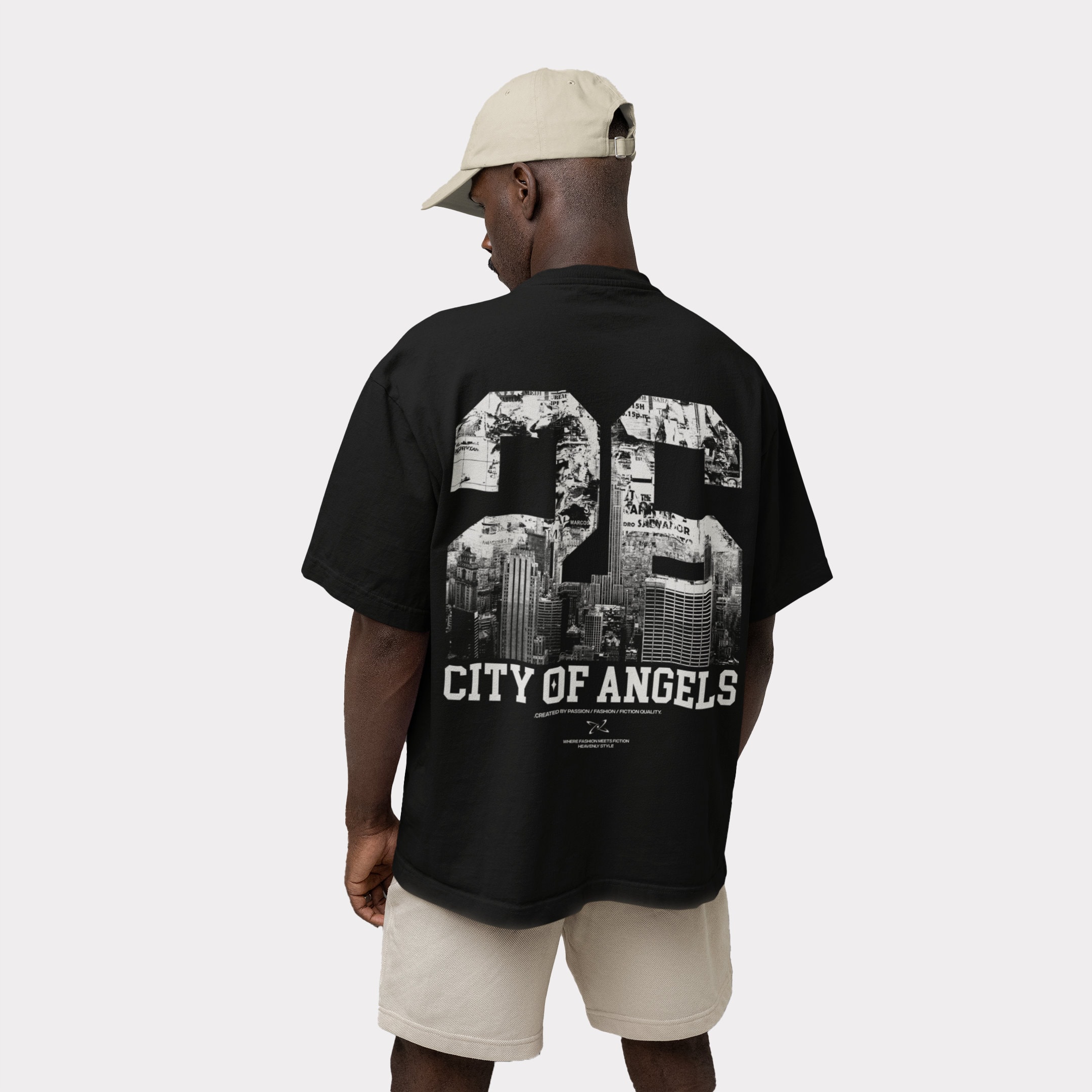 【STAMPD】CITY OF ANGELS VINTAGE RELAXED TEE CITY OF ANGELS Shirt, Aesthetic Tee Shirt, California T