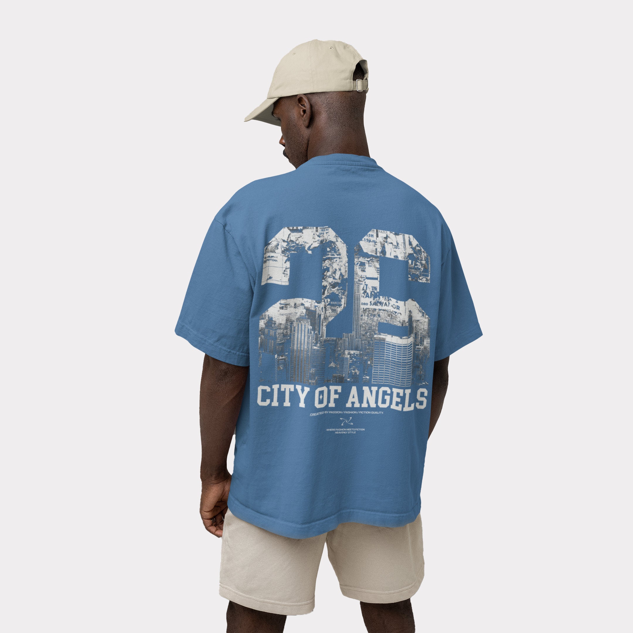 【STAMPD】CITY OF ANGELS VINTAGE RELAXED TEE VINTAGE City Of Angels Men T-Shirt L Black Single Stitch