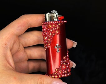 Decorated lighter case