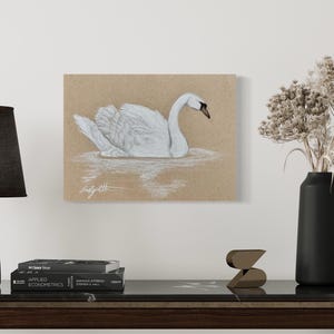 swan art print