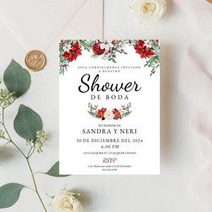 Douche De Boda Canva sjabloon, bewerkbare sjabloon, digitaal bestand, Boda, huwelijksdouche