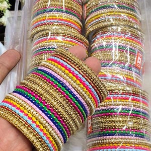 Bangles, Bracelet, Bridal bangles, metal bangles, Indian bangles, multicolored bangles