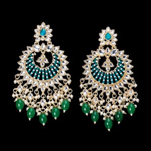 Earrings, 3 colors kundan Jhumka, kundan and meenakari earring, unique earrings, Bohemian earrings, Indian jewelry, Jhumkas