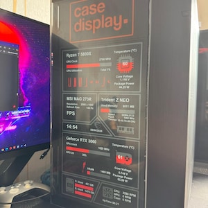 Lian Li O11 Dynamic EVO XL pc case and front panel LCD, sensor panel