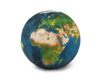 Earth - Educational Toy for Kids and Toddlers 3D Mapped and High Quality Printed Small Stuffed Ball