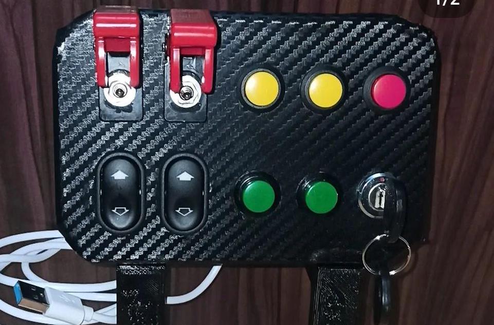 15 Function Button Box 3D Design Files Digital Download for Sim Racing ...
