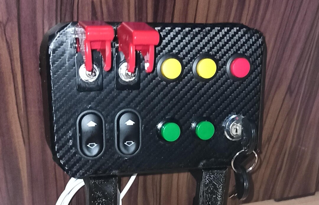 15 Function Button Box 3D Design Files Digital Download for Sim Racing ...