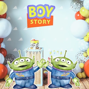 Toy Story Ausschnitt, Alien Ausschnitt Dekor, Toy Story Party Dekoration Thema, Geburtstagsparty Stand Up Prop, digitaler Download