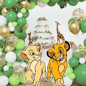Lion King Cutout: Simba and Nala Party Decor (Digital Download)