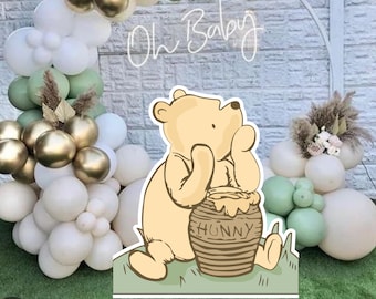 Winnie the Pooh Cutout Prop: Baby Shower, Birthday Party Decor (Digital Download)