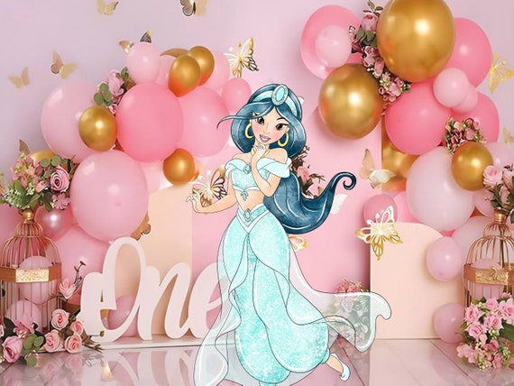 Jasmine Princess Cutout: Aladdin Party Decoration (digital