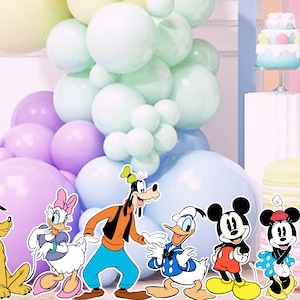 Mickey and Friends Cutouts: Party Decoration Prop (Digital File)