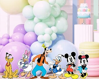 Mickey and Friends Cutouts: Party Decoration Prop (Digital File)