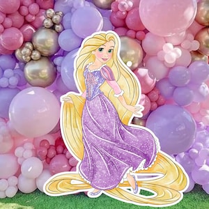 Rapunzel Cutout: Tangled Birthday Party Decoration (Digital PNG)