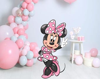 Minnie Mouse-rekwisiet voor 2e verjaardag: uitsnede vredesteken (digitale, png PNGEgg)