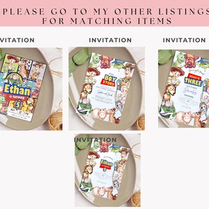 Toy Story Cupcake Toppers: Watercolor Party Decorations (PNG, PDF) image 6