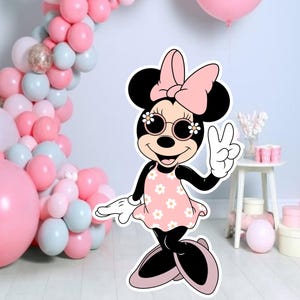 Boho, recorte de rato descolado, decoração grande de pano de fundo, decoração de festa com tema de rato, chá de bebê ou suporte de festa de aniversário, download digital