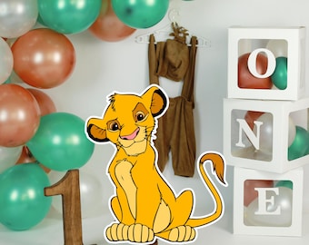 Lion King Simba Cutout: Birthday Party Prop (Digital Download)