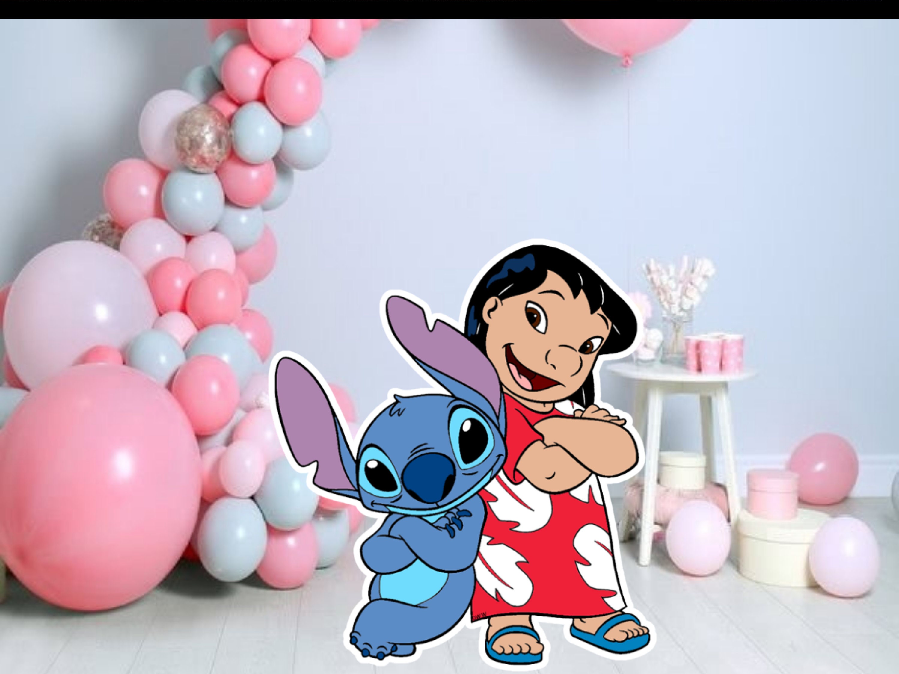 Lilo and Stitch Cutout: Party Decoration Prop (Digital Download)
