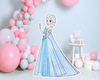 Elsa Cutout: Frozen Party Decoration (Digital Download)