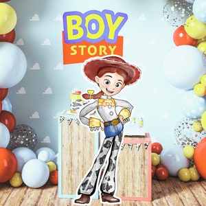 Toy Story CutOut, Toy Story Decor, Tema de decoração de festa de Jessie Toy Story, Suporte de festa de aniversário, Download digital, aquarela