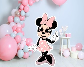 Groovy Mouse-uitsparing, boho-decor verjaardagsfeestje (digitale download)