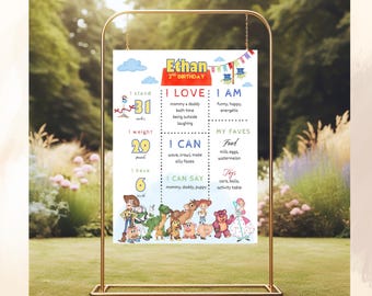 Toy Story 2nd Birthday Milestone Poster: Customizable (Digital Download)