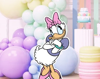 Uitsnede madeliefje eend: feestdecoratie, babyshowerrekwisiet (digitale download)