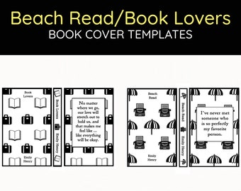 Bookbinding Cover Templates: Beach Read/Book Lovers Custom covers (Emily Henry)