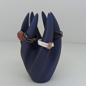 Porte bagues, porte bijoux moderne et élégant Bleu "Tanzanite"