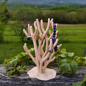 Coral jewelry holder - Designer jewelry tree - Decorative ring and necklace holder - Gift idea for women