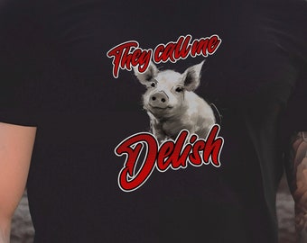 Meat Smoker Funny T-Shirt, Delish Pig