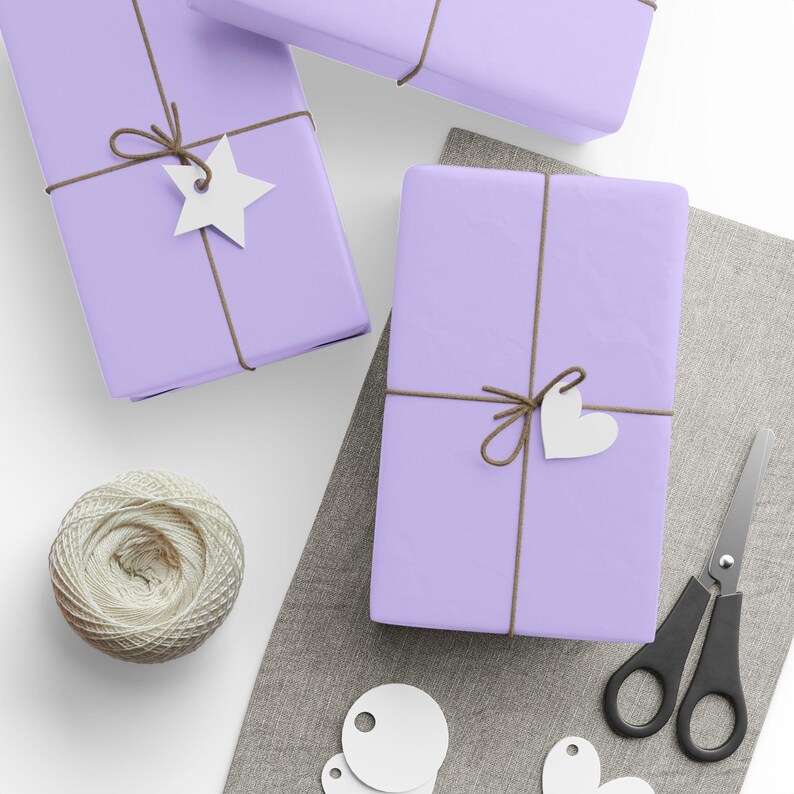 Violet Wrapper Lavender Purple Wrapping Paper, Pastel Purple Gift Wrapping, Wrapping ...