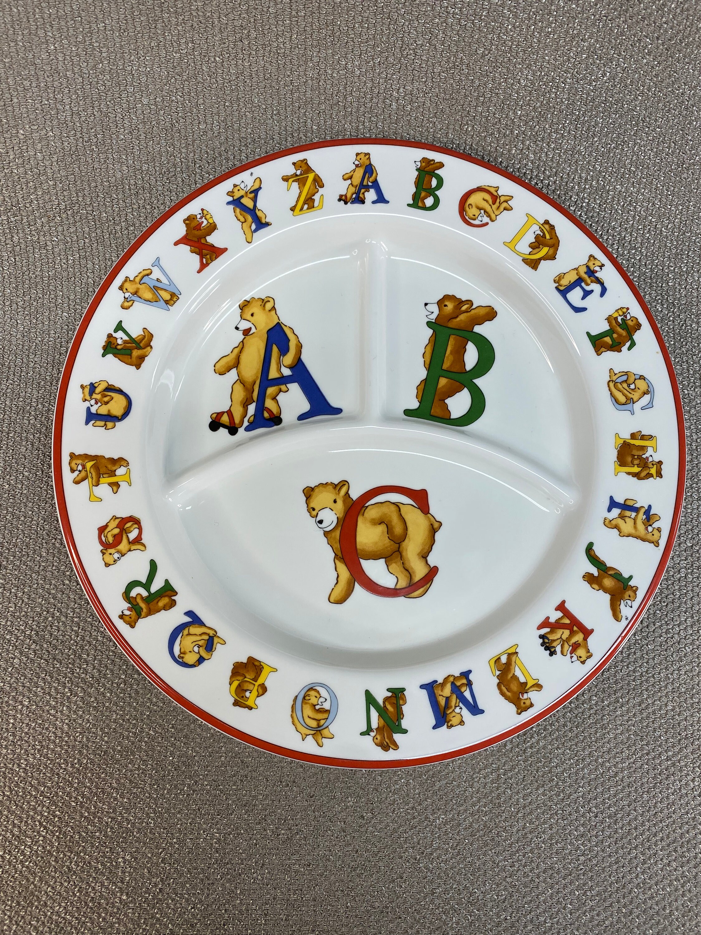 Tiffany & Co. アルファベットベアズバースデーパーティー　皿５枚 Tiffanys and Co Baby Plate - Etsy