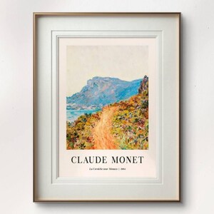 Claude Monet Seascape Print | La Corniche near Monaco | Coastal Landscape Wall Art | Giclée Print for Home or Office Decor