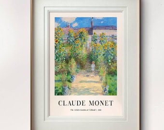 IN009　クロードモネ　ヴェトゥイユの画家の庭　ジクレー版画 IN009 クロードモネ ヴェトゥイユの画家の庭 ジクレー版画 - メルカリ