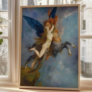 Nessus and Deianira by William-Adolphe Bouguereau - Mythological Fine Art Print, Romantic Classical Painting, High-Quality Wall Art Decor
