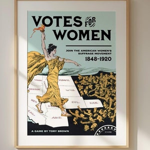 Votes for Women Suffrage Poster – High-Quality Vintage Feminist Art Print, Iconic Women&#39;s Rights Artwork for Empowering Gallery Decor