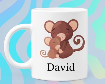 Custom Your Mug, Kids Personalized Animal Cup, Custom Drawing Mug for Children, Original Kids Gift, Personalized Children's Coffee Mug