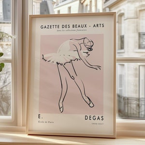 Stampa ballerina - Poster del Royal Ballet of Paris, illustrazione di balletto di alta qualità, arte murale di balletto vintage, elegante decorazione di danza per la casa